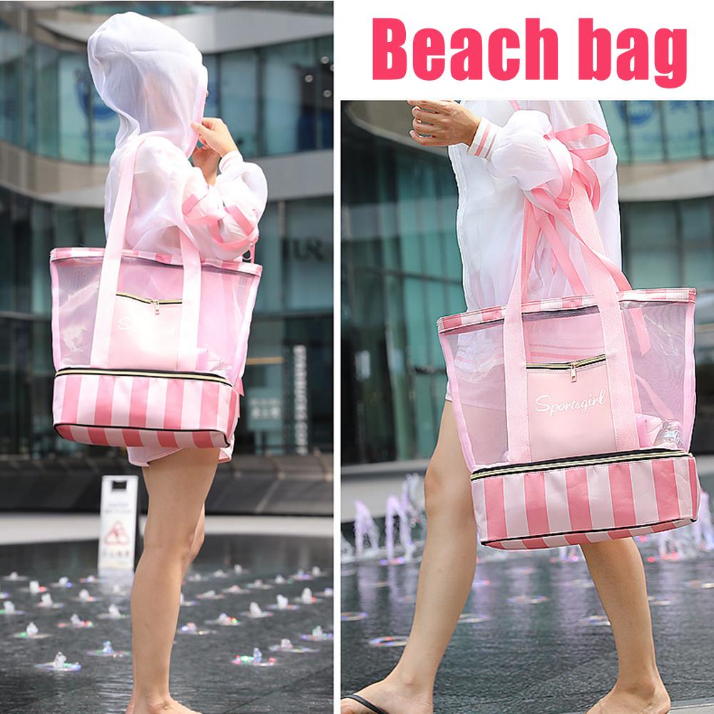 Bolsa de viagem Duffle Totes Para Separação a Seco E Molhado de Praia Ao Ar Livre Nadar Organizador Bagagem Weekender Sacos de Isolamento de Refrigeração