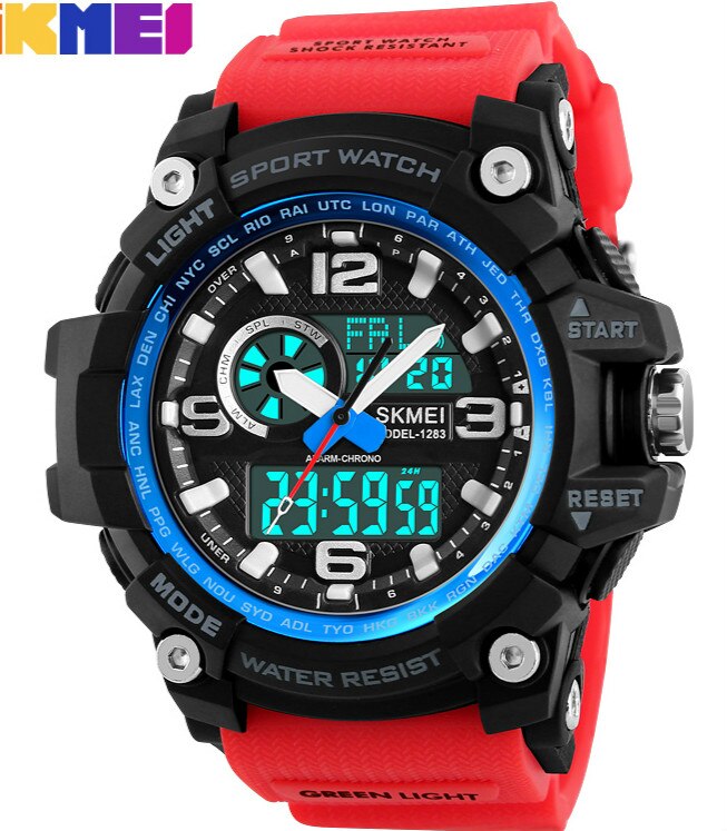 Men's night light waterproof sports electronic meter student timers: G