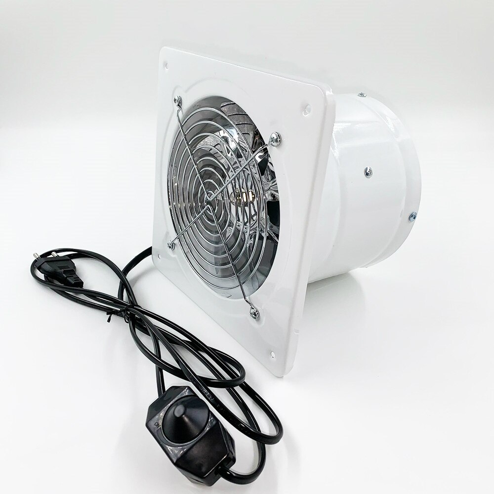 220V 6 Inch Duct Exhaust Pipe Fan for Bathroom Toilet Air Ventilation Speed Adjustable