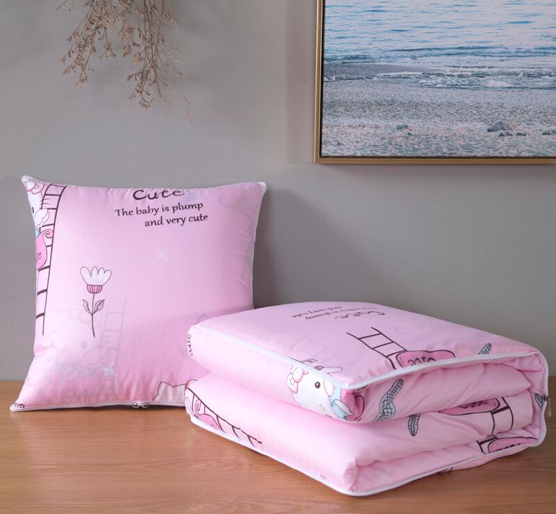 2 in 1 Herbst/Winter Faltbare Kissen Decke Patchwork Decke Decke Auto Sitzkissen Sofa Büro Nickerchen Kissen Für stühle Zurück: 13