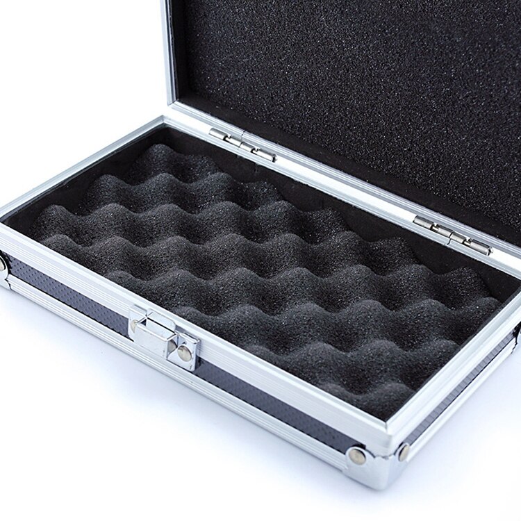 Portable Aluminum Alloy Toolbox File Storage Box Tool Instrument Case Outdoor Collection Box