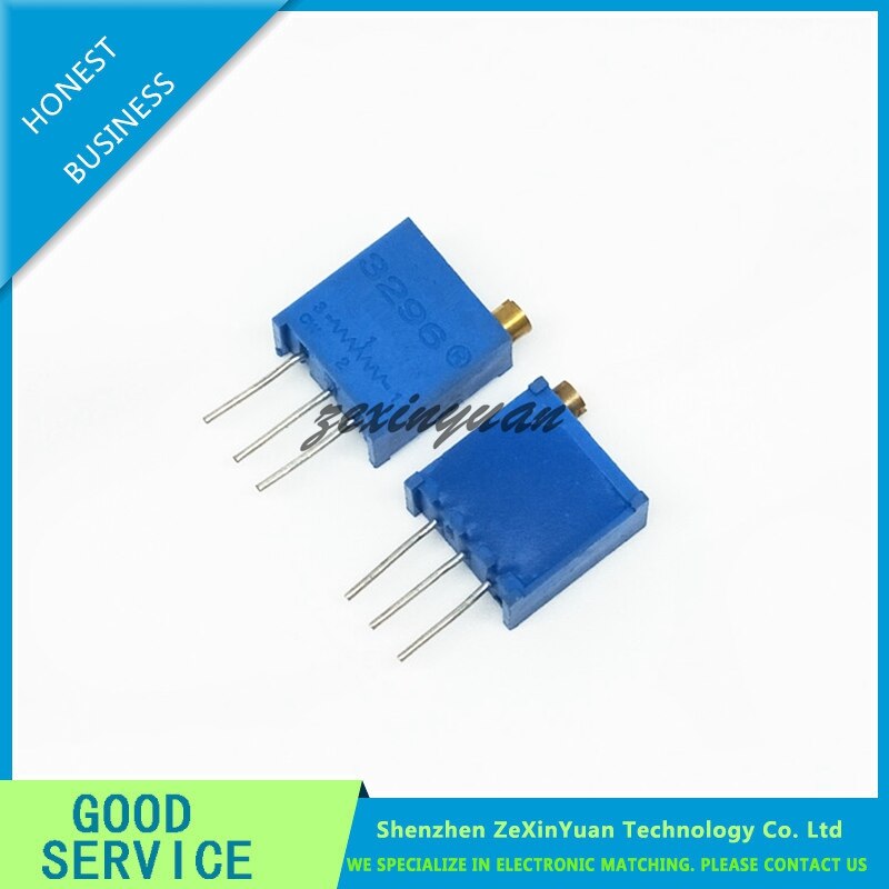 10 Pcs 3296W-100 10R 3296W-1-100LF Verstelbare Precisie Potentiometer