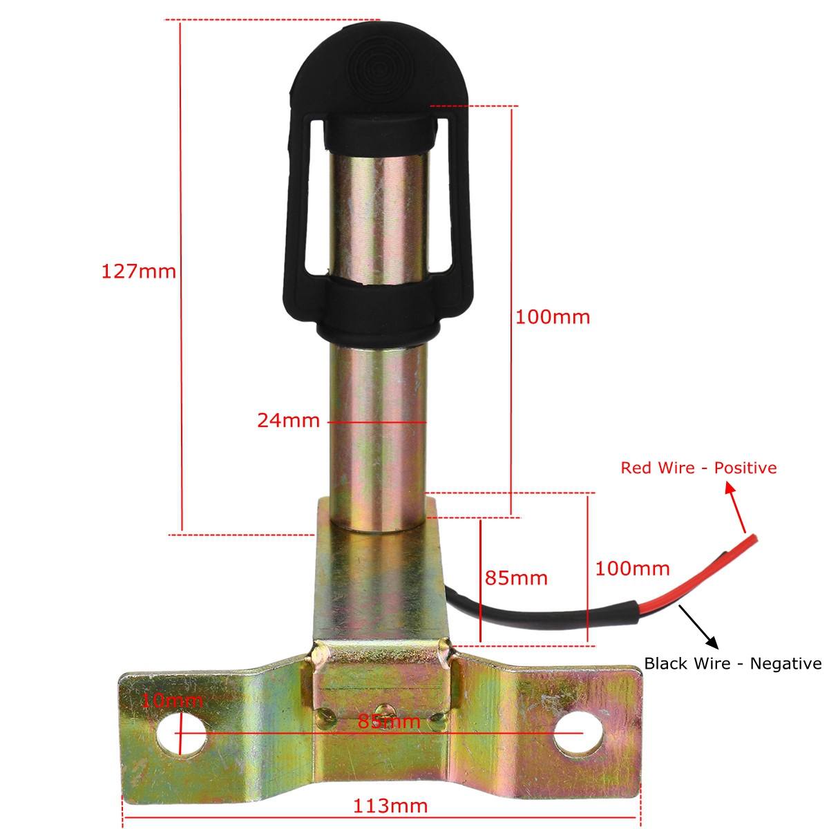 Metal Rotating Flashing Beacon Mount Warning Light Bracket Flexible Stem DIN Pole Tractor Mounting Light