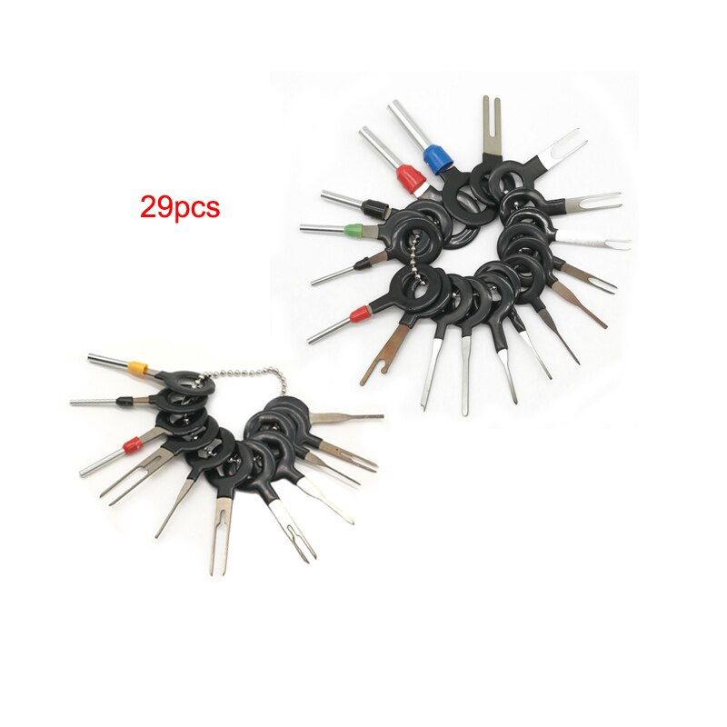 Terminal ejektor kit pin extraktor borttagningsverktyg elektriska ledningar crimp kontakt puller handverktyg set