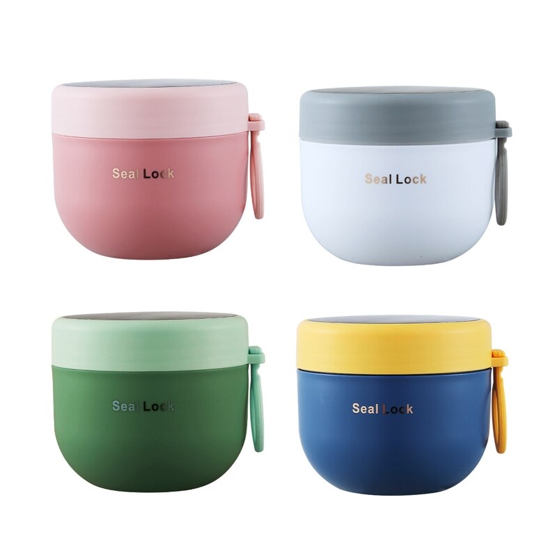 2022 Large Oatmeal Mug Thermal Soup Cups Wide Coffee Mug for Dorm Kitchen Office