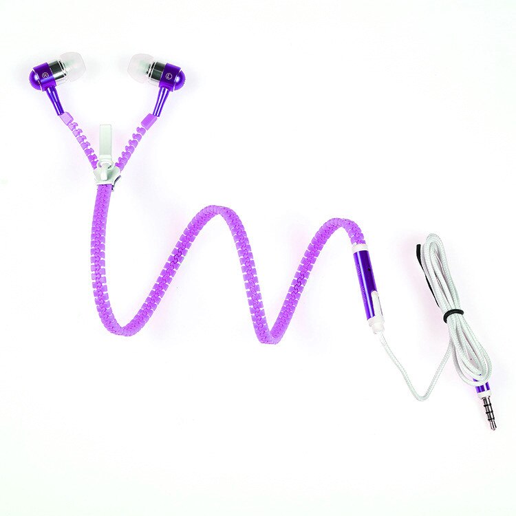 Mignon Lueur Dans Le Noir En Métal Écouteurs Écouteurs Avec Micro Rougeoyant Casque Audio Fermeture Éclair Lumineux Lumière Stéréo Mains Libres Écouteur: 6