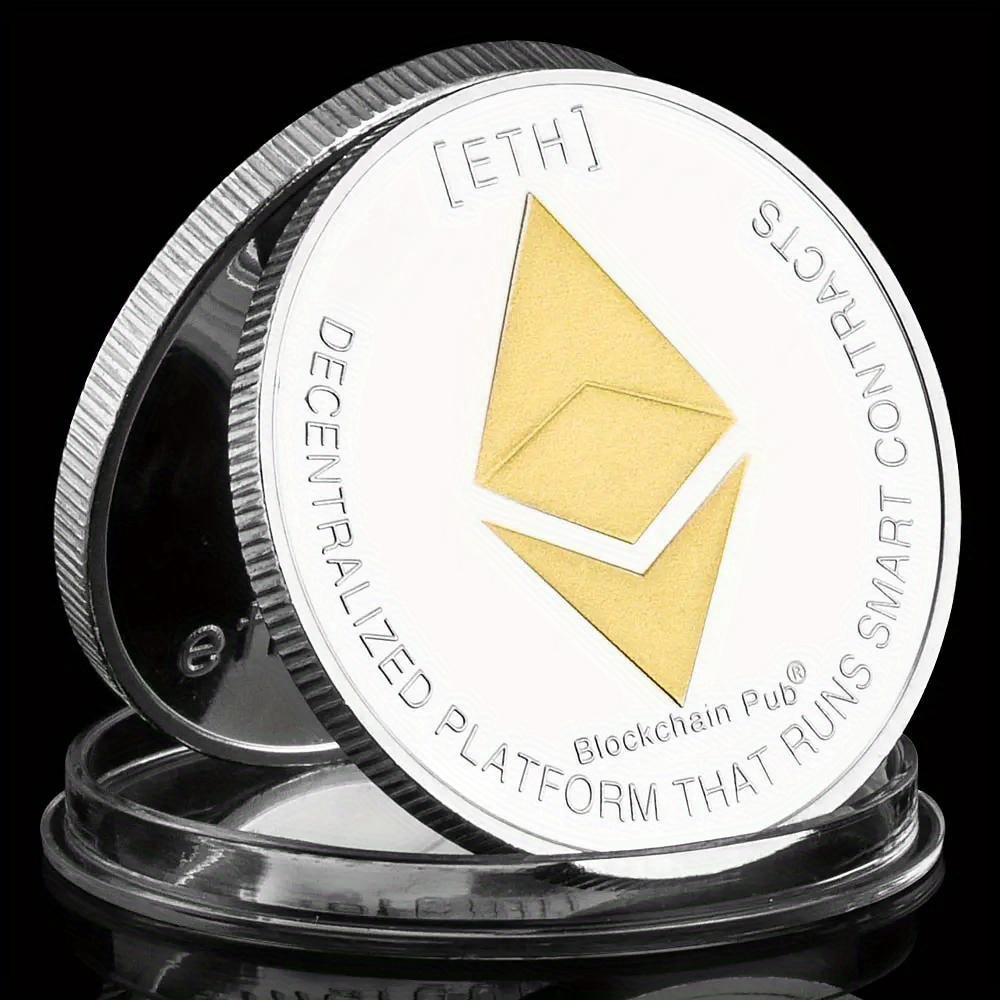 Ethereum pièce Souvenir commémoratif plaqué argent... – Grandado