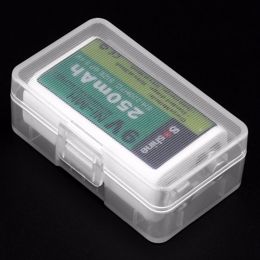 2 Pz/lotto Soshine Portatile Custodia In Plastica Dura Titolare Box per 1 Pezzo 9V Contenitore di Batteria Contenitore di Caso Dell&#39;organizzatore della Cassa Della scatola