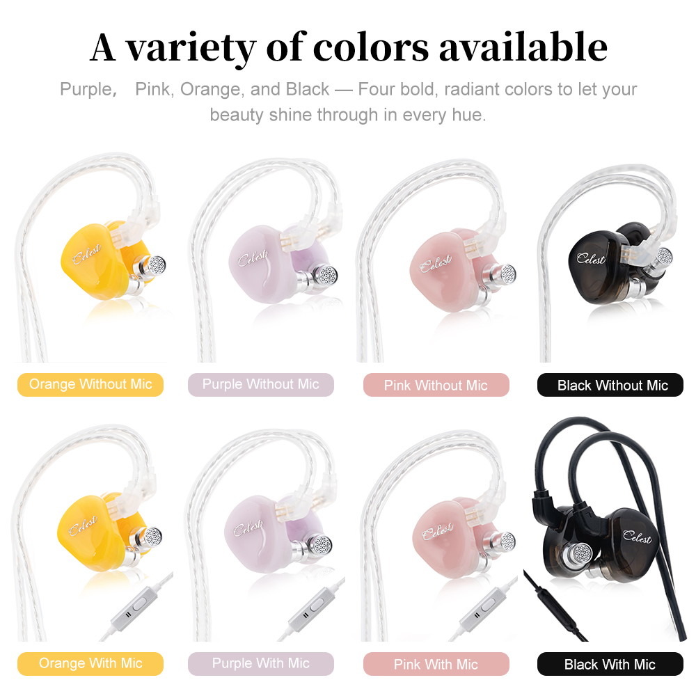 Kinera Celest Rue dans l'oreille écouteurs dynamique filaire casque de jeu avec Microphone câble casque Hifi IEMs sport écouteurs