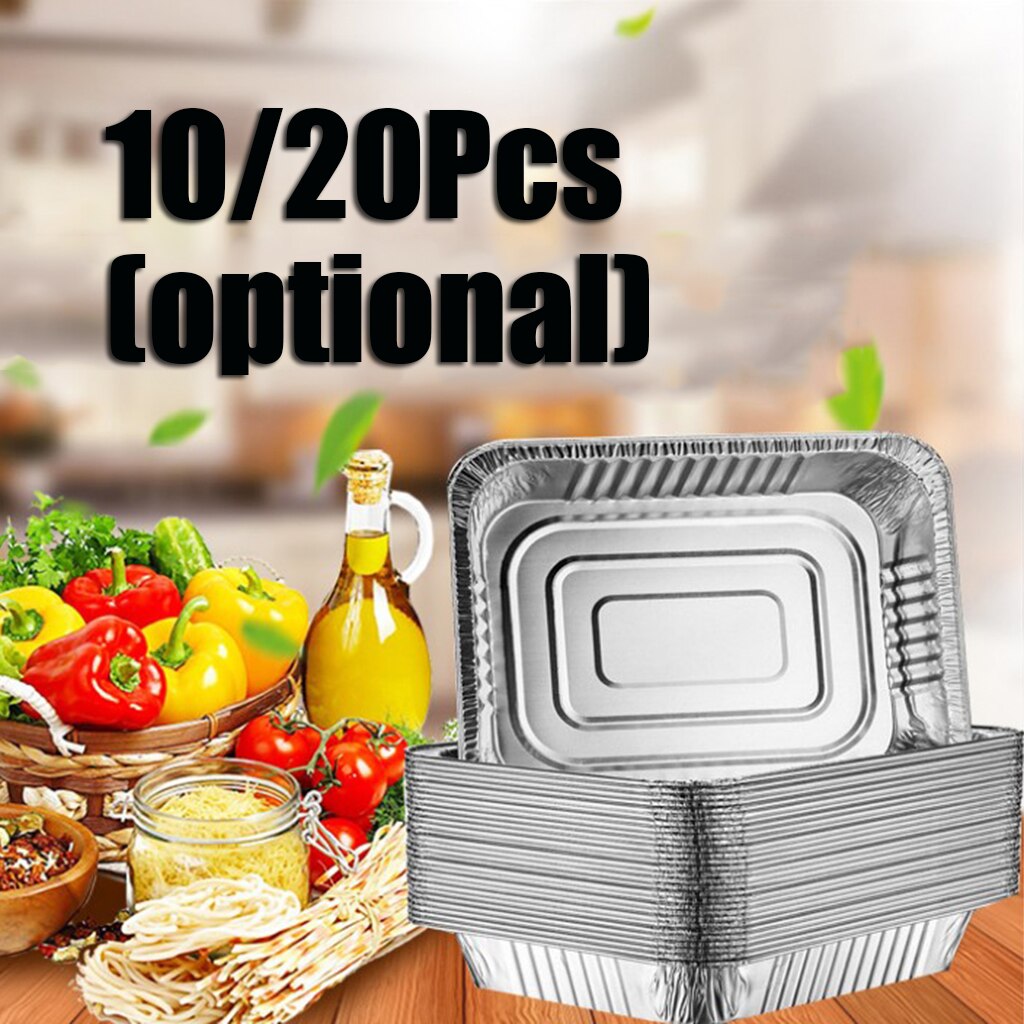 Aluminum Foil Grill Drip Pans for Baking, Roasting & Cooking, Silver