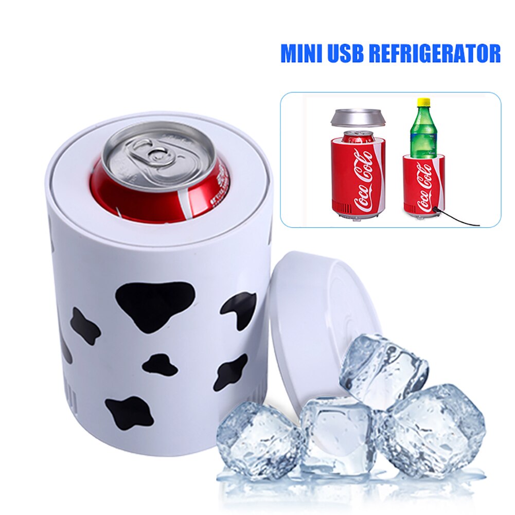 Mini USB Refrigerator Car Office Car Fridge Travel Refrigerator Portable Dual-Use Refrigerator Heat Cooler And Warmer accessory: white