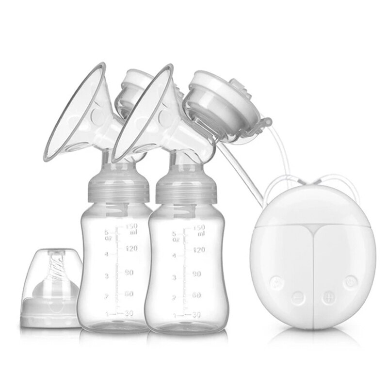 Dubbel bilateral elektrisk bröstpump mjölkare sug stor automatisk massage efter förlossning mjölkmaskin bebes tillbehör