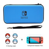 6 in 1 Portable Hard Shell Case for Nintend Switch Cute Cartoon Water-resistent EVA Carrying Storage Bag for NS Console: 3