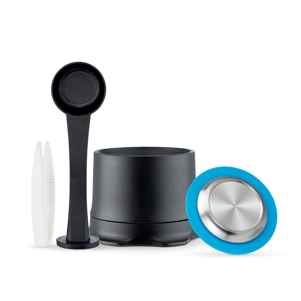 Cápsulas de café rellenables para Nespresso Zenius, filtro de café reutilizable, máquina de Crema Espresso: 1 Capsule 1 Holder