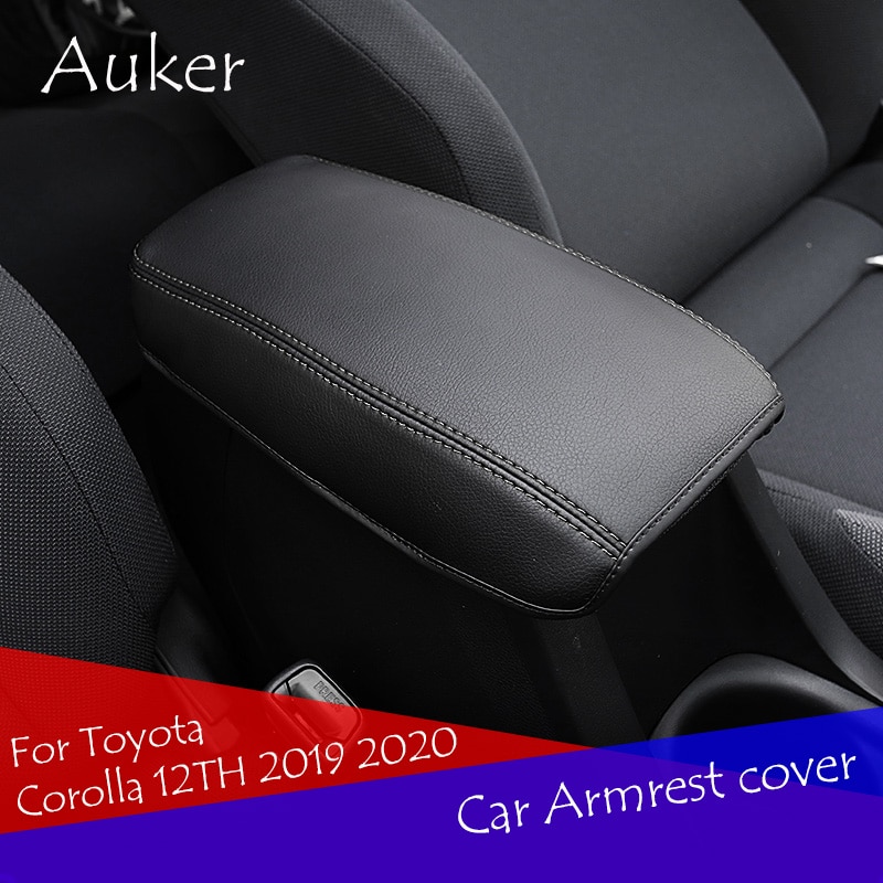 Bil armlæn konsol betræk pude støtte boks armlæn top mat liner bil stil til toyota corolla 12th