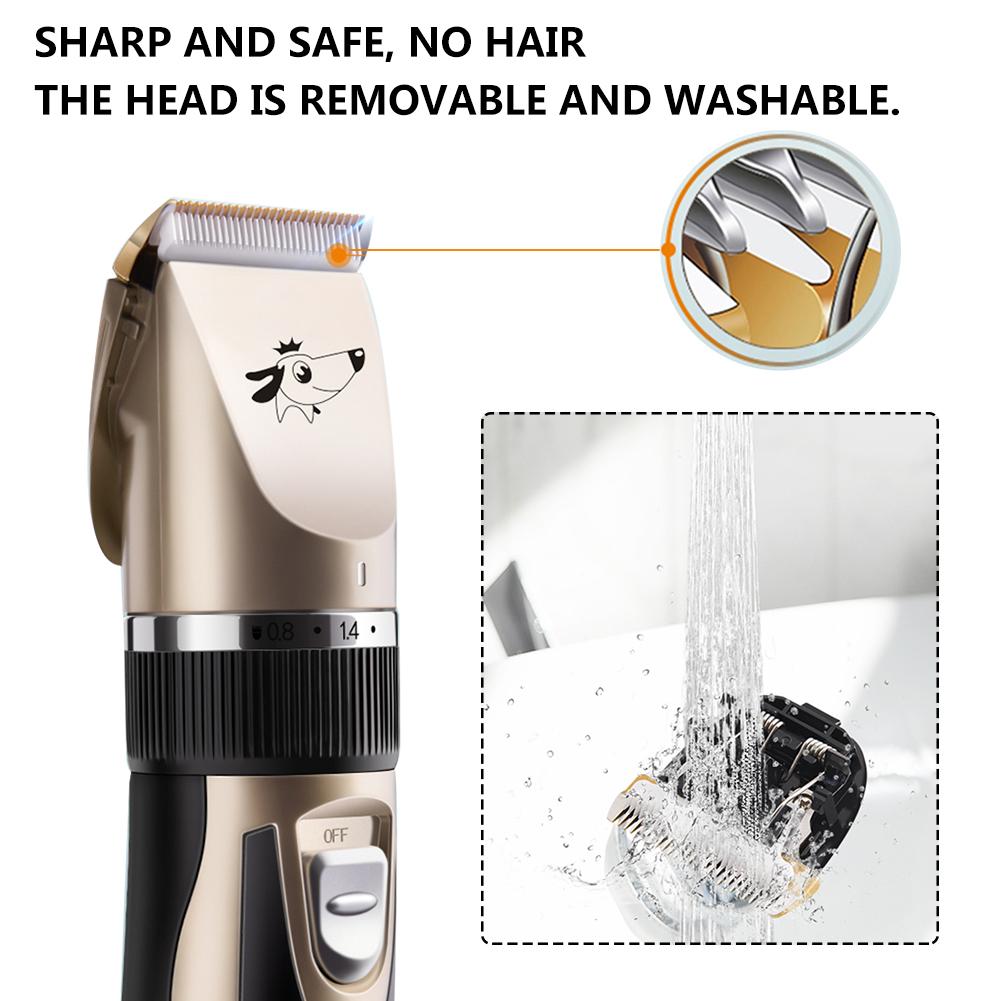 Pet Grooming Tool Electric Pet Dog Hair Clipper Rechargeable Dog Trimmer Set Comb Scissors Grooming Tool Support