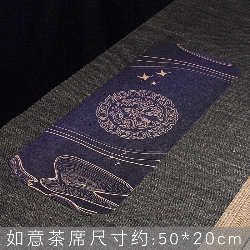 Torchon peint, torchon à thé, nappe de table, tapis de thé absorbant, théière, pièces de rechange pour cérémonie du thé Zen: B