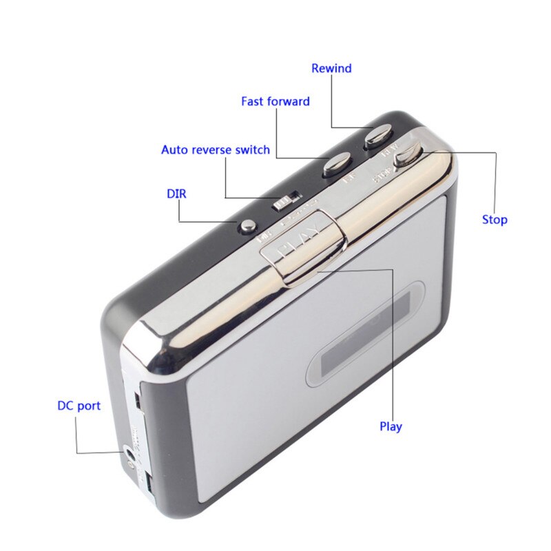 Cassette Speler Converter Capture Cassette Walkman Voor MP3 Direct Opgenomen Converter MP3 Bestand Usb Usb Flash Converter