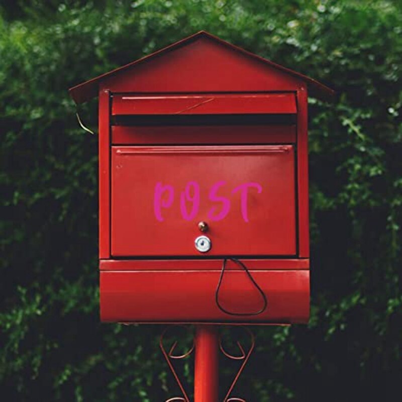 10 Sheets Vinyl Letters Numbers Kit Self Adhesive Letter Stickers Waterproof Mailbox Numbers Sticker