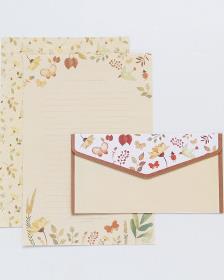 1 ensemble 3 enveloppes + 6 lettres fleur Animal lettre bloc-notes papier à écrire lettre enveloppes ensemble papeterie bureau fournitures scolaires: 1