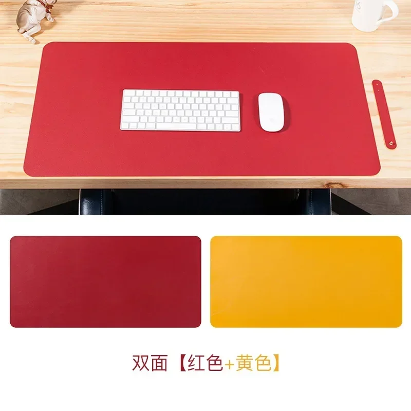 office Mouse Pad 90x45/80x40cm PC Mousepad XXL Computer Waterproof Table Pad PU Leather Large Desk Mat Double-sided