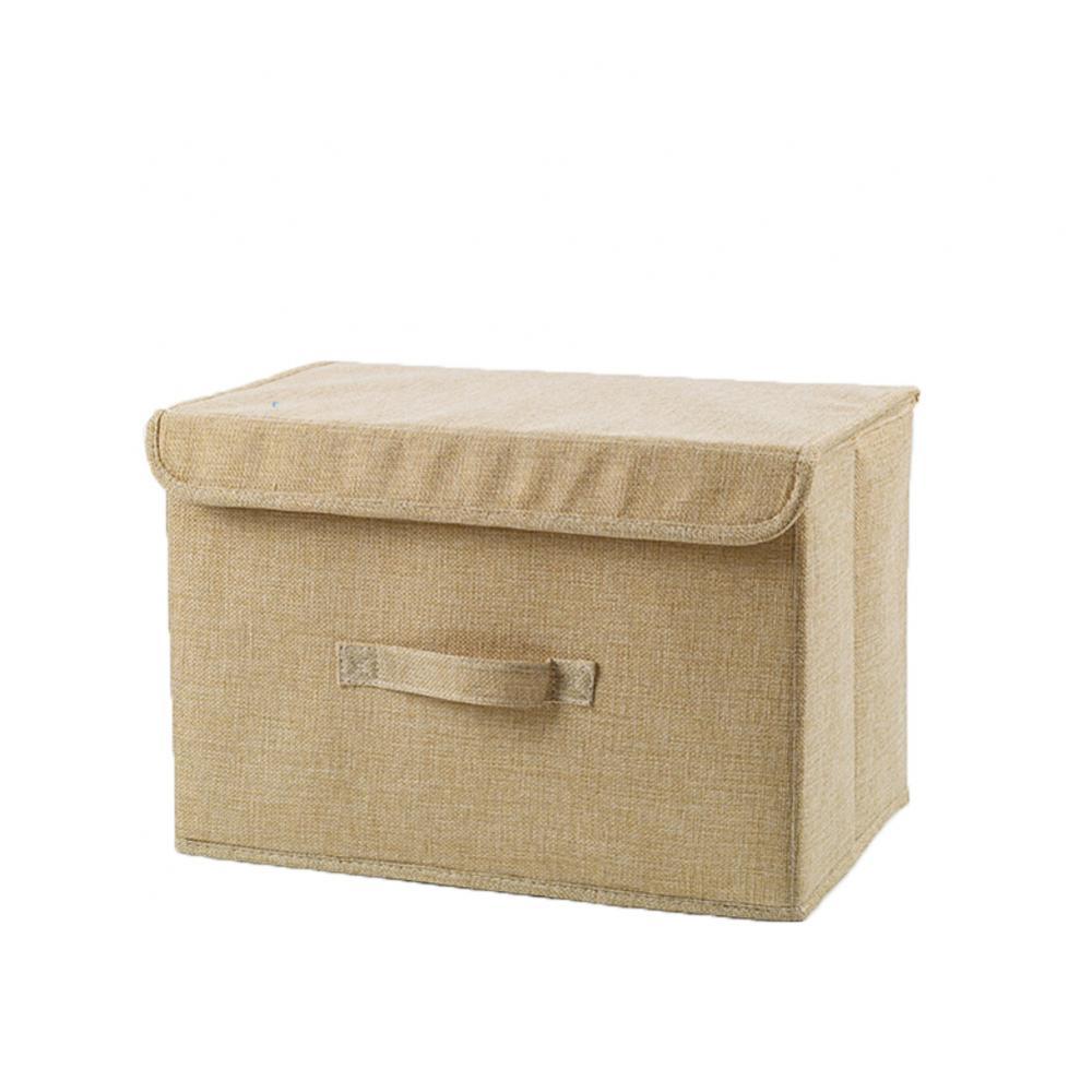 Foldable Clothing Underwear Socks Storage Container Home Wardrobe Organizer Storage Box organizador armario коробка для хранения: Beige / L