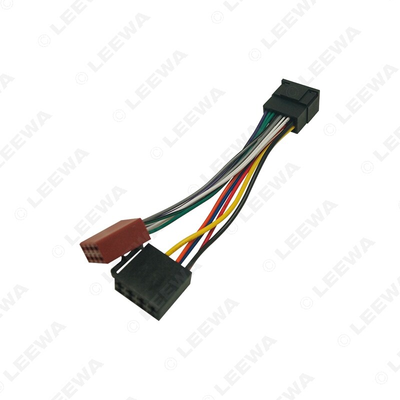 Leewa bil stereo radio konvertering stik adapter til chery chevrolet 16 pin til iso originale hovedenheder ledningsnet  #ca6207