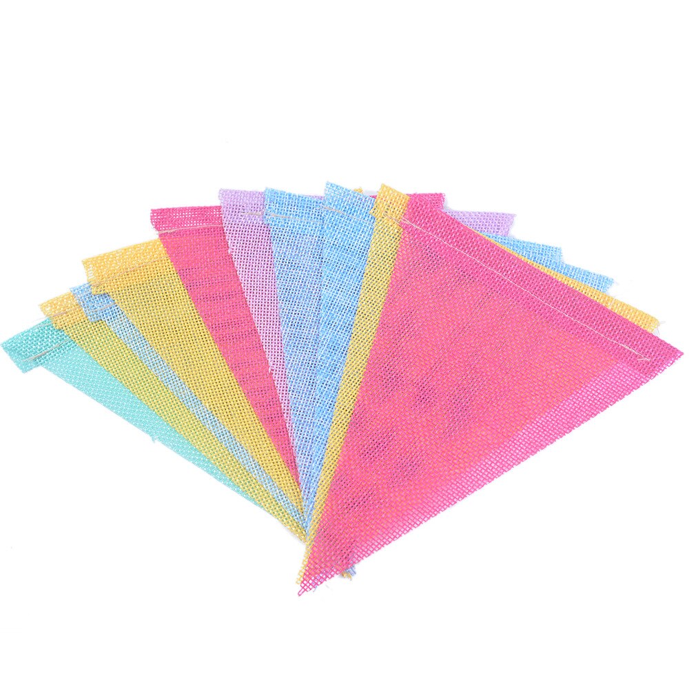 Drapeaux en lin et Jute colorés de 4M, banderoles de noël, d'anniversaire, de mariage, à suspendre, guirlande de fête pour la décoration de la maison: A