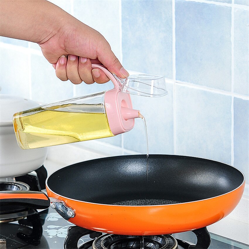 Lekvrij Olie Tank Sojasaus Olie Olijfolie Fles Kruiden Kruiden Suiker Zout Keuken Container Inegar Sesamolie Pot Glas jar