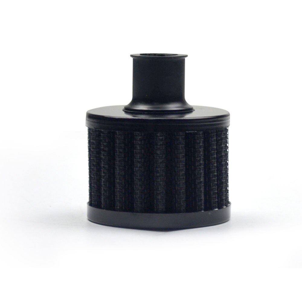 Filtro de aire para motocicleta, accesorio Universal de 12mm y 25mm, para entrada de aire frío, cárter de alto flujo, cubierta de ventilación, Mini filtros de respiración: Black