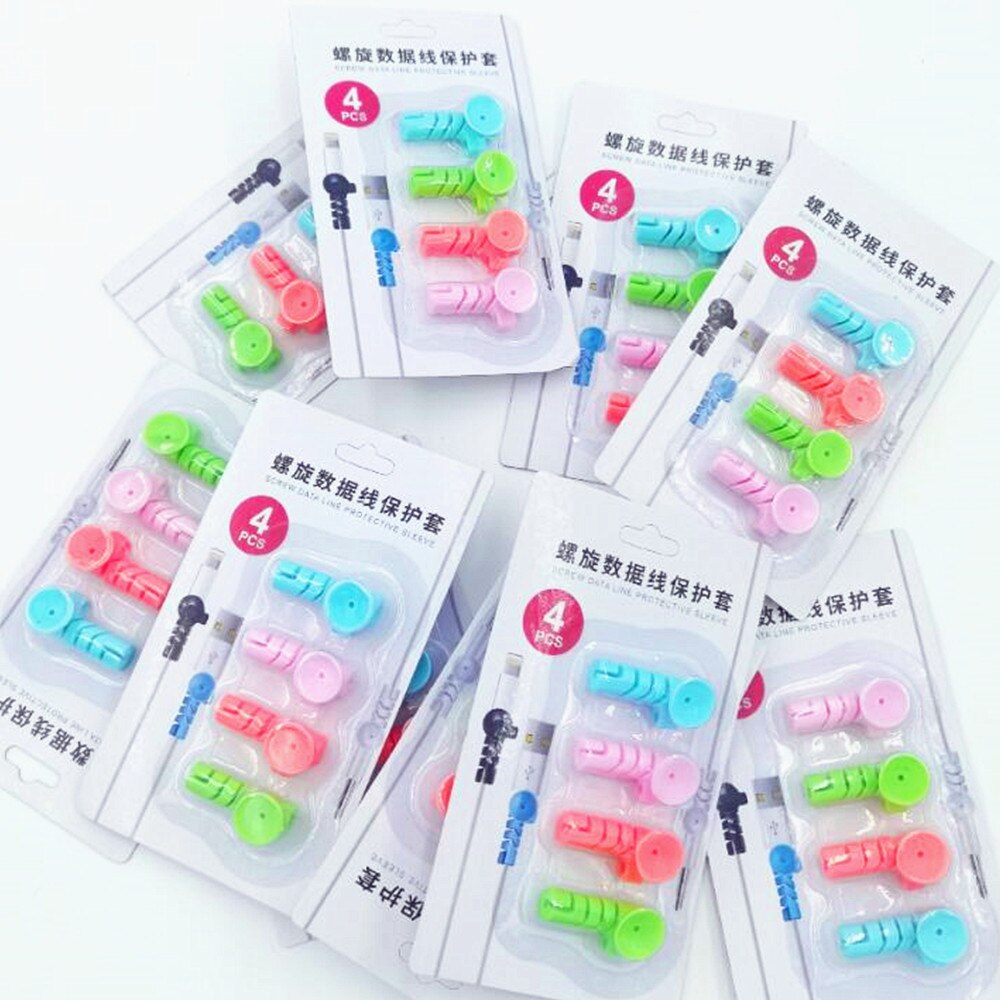 10er- set ( (4 stück/set) ladekabelschutz für handykabel, kabelhalterabdeckung, kabelaufwickler für ladegeräte, kabelmanagement, kabelorganisation