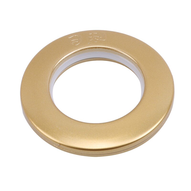 Useful 50 PCS Rod Ring Home Decoration Curtain Accessories Plastic Rings Eyelets For Curtains Grommet Top Curtain: gold