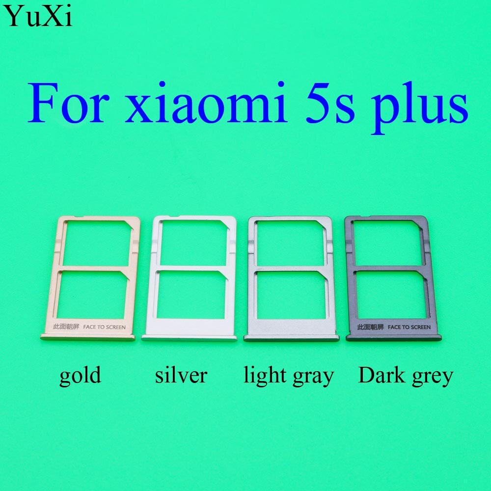 YuXi Sim Kaart Lade Voor Xiaomi Mi5 5S 5x5 S Plus Sim + SD Card Slot Houder adapter Vervangende Onderdelen