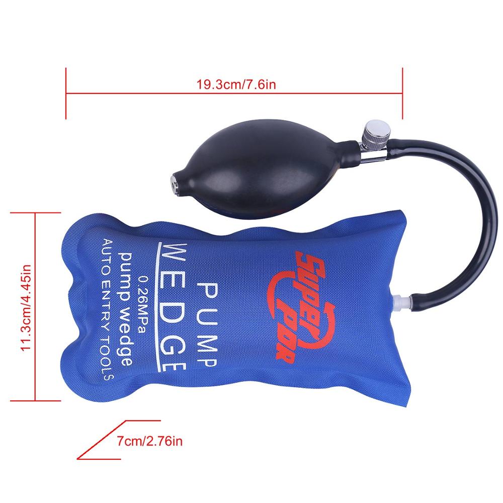 Super PDR Tool Pump Wedge Auto Entry Tools Small Rectangular Shape Locksmith Tools Lockout Opening Tools Air Pump Wedge Airbag