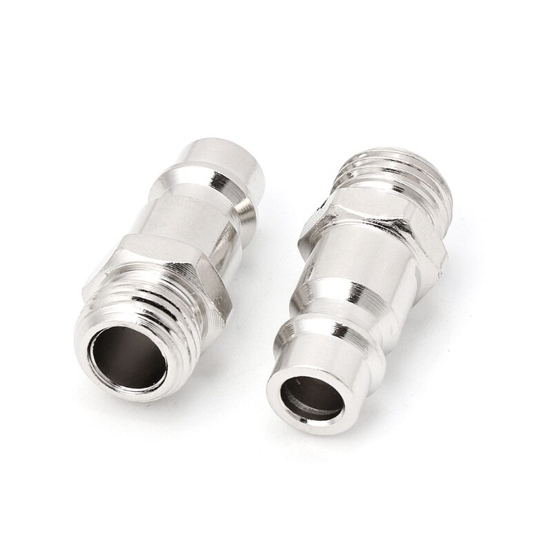 5 Pcs Euro G1/4 Male Thread Air Line Hose Fitting Connector Quick Release Tools