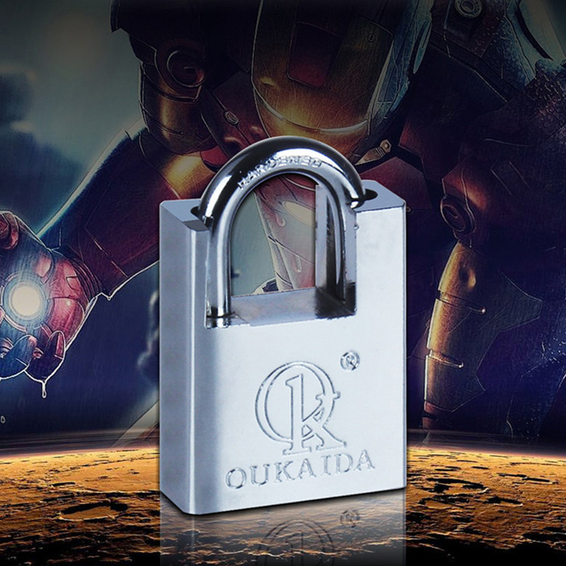 Door padlock, anti-theft padlock, open padlock anti-theft combination lock door locks key lock box