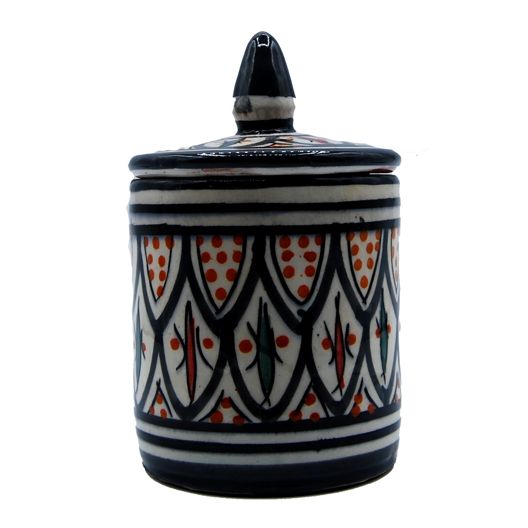 Porta Spezie Ceramica terracotta Dipinto a Mano Marocco Etnico Arredo 1208190902