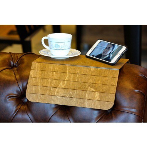 Seat Lade Side Salontafel 1 Pcs Berk Grenen 30X43 Cm Decoratieve Opvouwbare Bank Bijzettafel