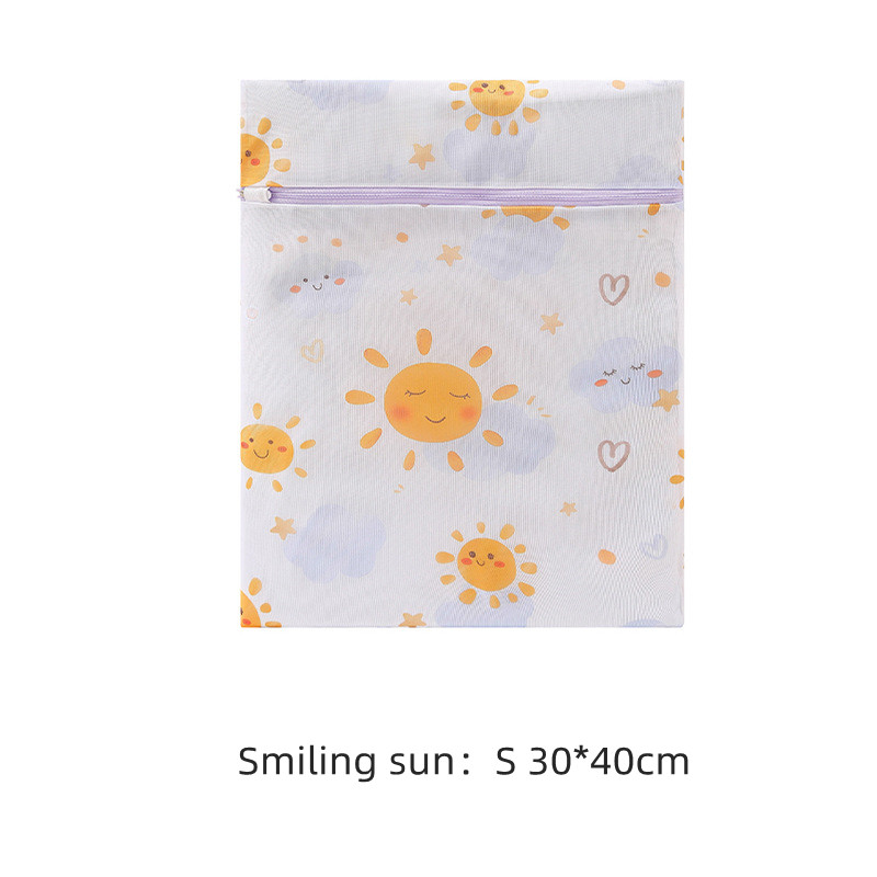 Cartoon Wasgoed Waszak Ondergoed Beha Wassen Zakken Reizen Draagbare Organizador Opvouwbare Waszak Gaas Afdrukken Wassen Kits: Brons