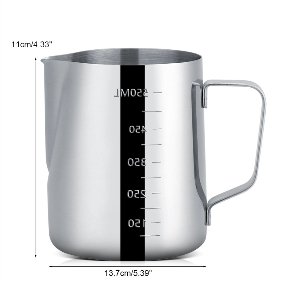 600ml Stainless Steel Coffee Pitcher Barista gear Kitchen Coffee Milk Frothing coffee Jug Teapot
