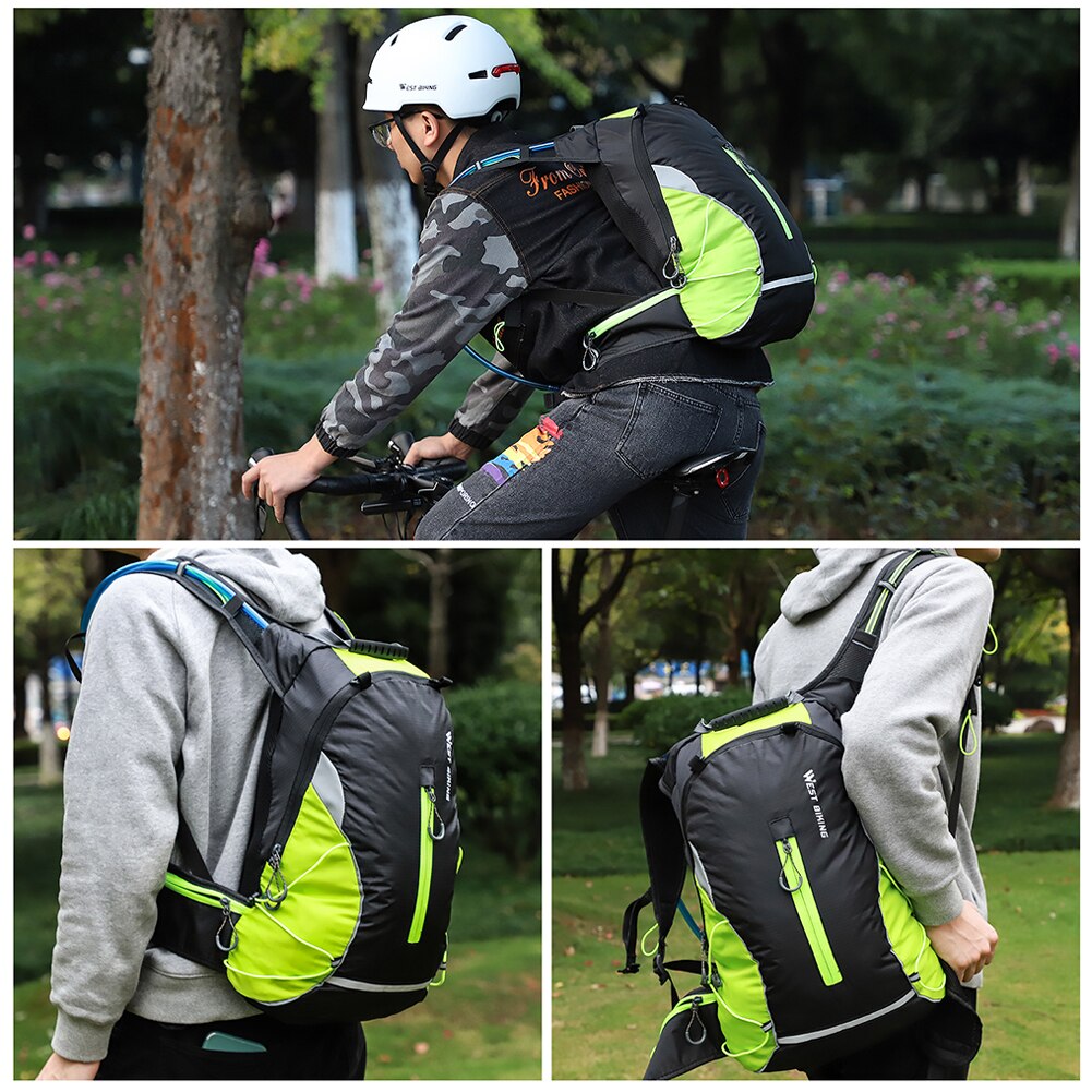Mochila deportiva portátil para bicicleta, bolsa de nailon para senderismo y escalada al aire libre, para acampar, ciclismo de montaña