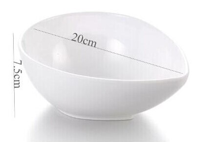 flower shaped melamine white big bowl small sauce dish rice bowl 3 sizes for option: 1pcs egg bowl