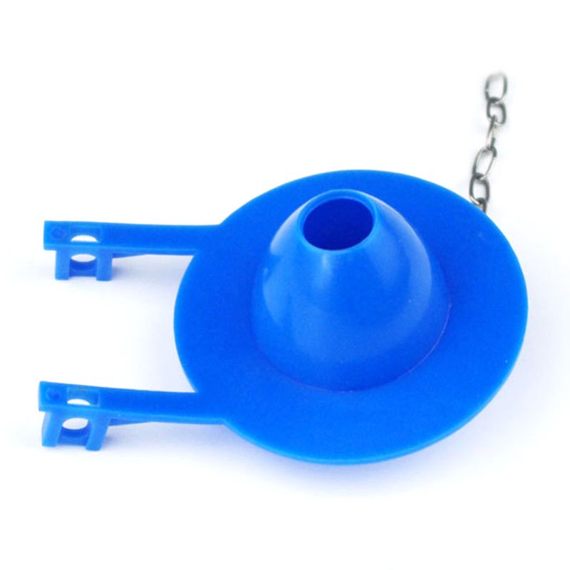 2PCS PVC Toilet Seal Water Stop Valve Cover Drain Flush Valves Toilet Tank Fittings Bathroom Repair Kit with Chain