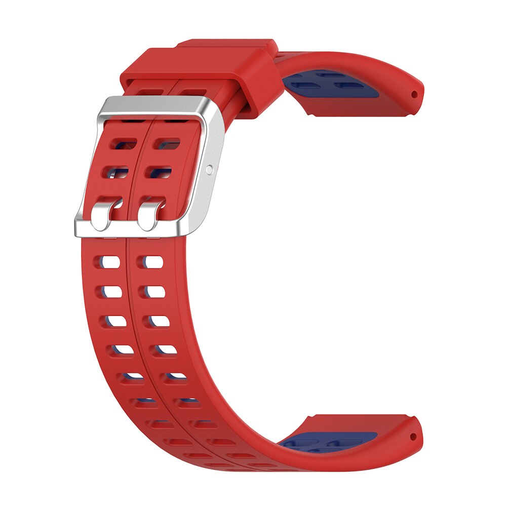 Horloge Band Vervanging Siliconen Outdoor Winkelen Dragen Accessoires Voor Polar V800 Gps Smart Armband Wrist Band: Red Blue