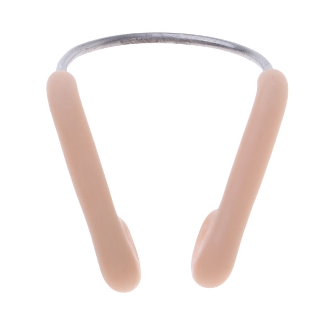 Pince-nez en Gel de silice, accessoires de plongée avec étui Transparent/cadre Mental pour adultes/hommes/femmes, chair
