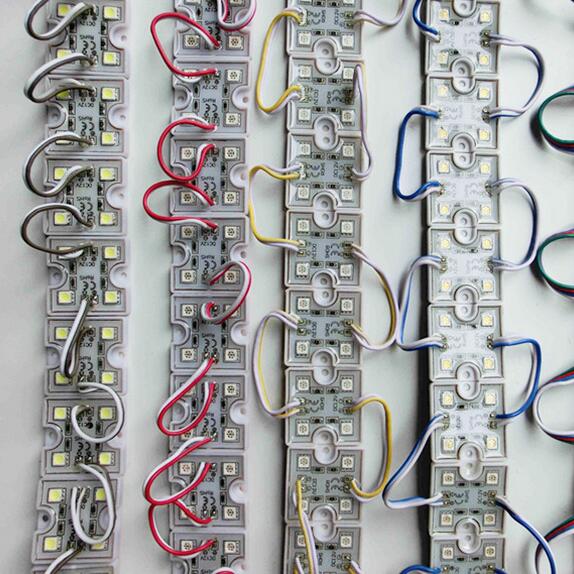 Superljus vattentät 60 st led 5050 4 led modul vit  dc 12v 4 led fyrkantiga led moduler belysning