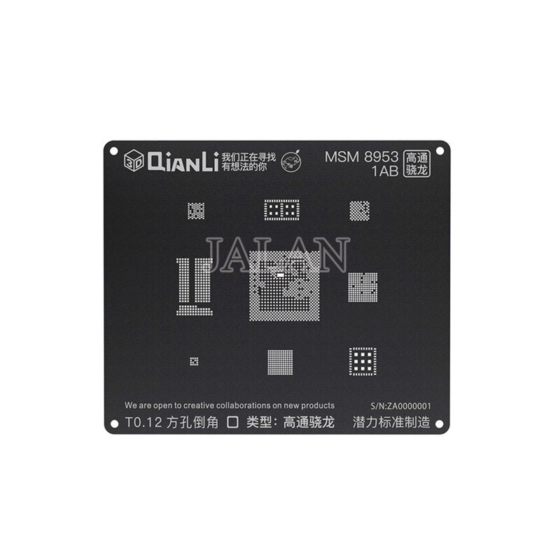 Qianli 3D Bga Reballing Stencil Plating Tin Reparatie Voor Android MSM8909 MSM8916 MSM8917 MSM8937 MSM8939 MSM8940 MSM8953: MSM 8953 1AB