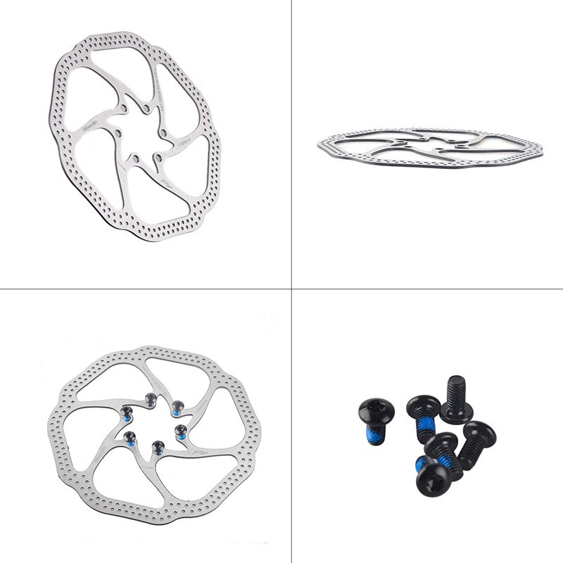 1 pc Float Disc Brake Rotors 160mm 180mm 6 Bolts Light Weight Alloy MTB Bicycle Floating Mountain Bike Brake Rotors