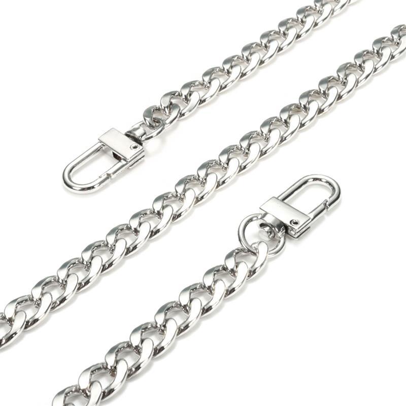 20Cm-160Cm Metalen Ketting Voor Tas Riem Purse Chain Tassen Riemen Voor Crossbody Handtas Handvatten Tas Onderdelen &amp; Accessoires: Silver / 160cm