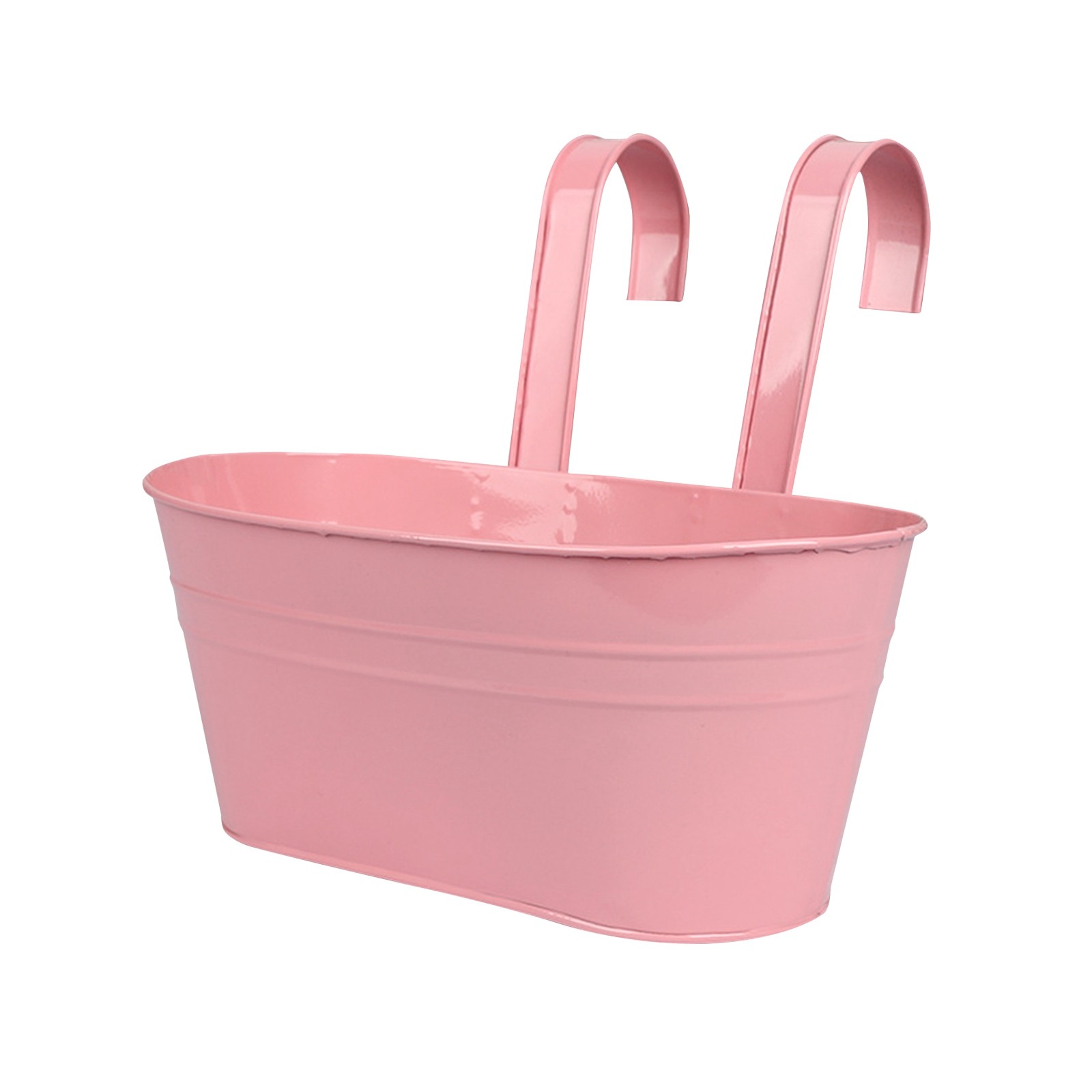 Buitenplanten Plantenbak Zwart Metaal Ijzer Hangende Bloempotten Dekken Leuningen Hek Emmers Moderne Boho Stijl Wandmontage Raamdoos